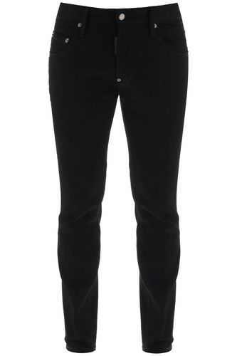 Skater Jeans In Black Bull Wash - Dsquared2 - Modalova