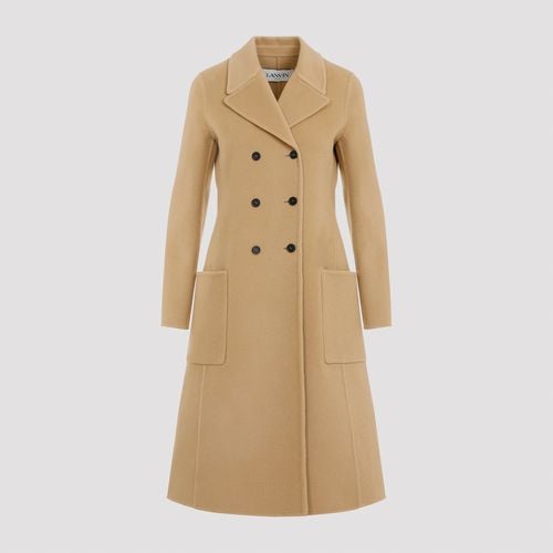 Double Breasted Midi Length Coat - Lanvin - Modalova