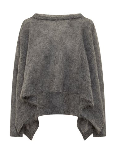 Asymmetric-hem Brushed Knitted Jumper - Alberta Ferretti - Modalova