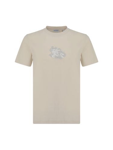 Burberry Sand Cotton T-shirt - Burberry - Modalova