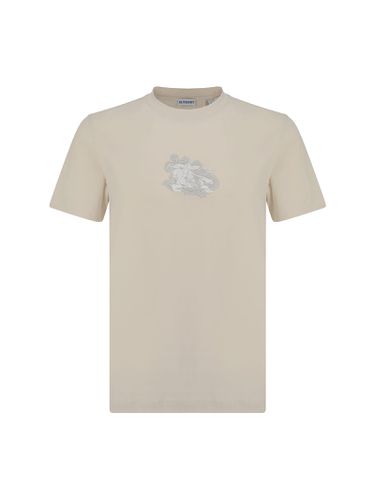 Burberry Sand Cotton T-shirt - Burberry - Modalova