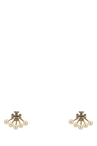 Metal And Pearls Earrings - Tory Burch - Modalova