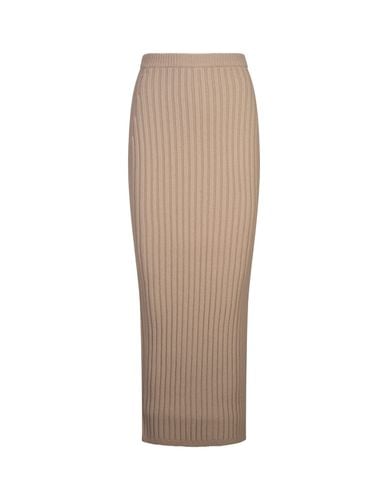 Max Mara Beige Seta Skirt - Max Mara - Modalova