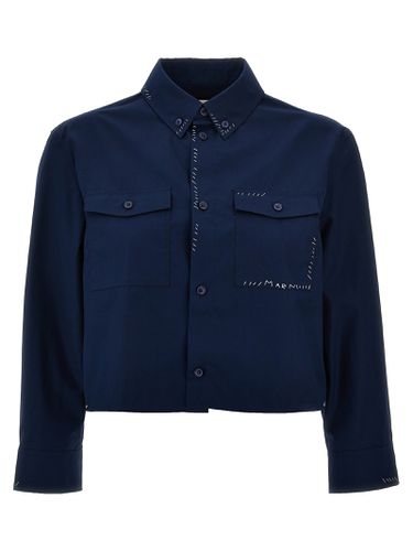 Logo Embroidery Stitching Shirt - Marni - Modalova