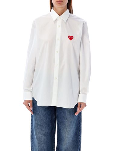 Red Heart Patch Shirt - Comme des Garçons Play - Modalova