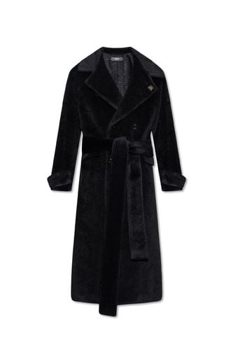 AMIRI Logo Plaque Belted Coat - AMIRI - Modalova