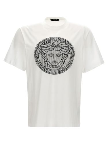 Versace Logo Embroidery T-shirt - Versace - Modalova