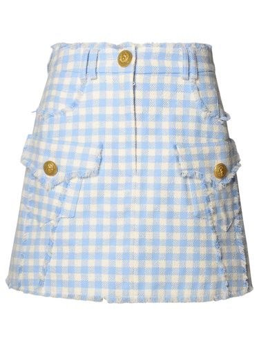 Balmain Two-tone Cotton Skirt - Balmain - Modalova