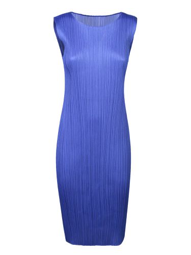 Issey Miyake Blue Pleats Midi Dress - Issey Miyake - Modalova