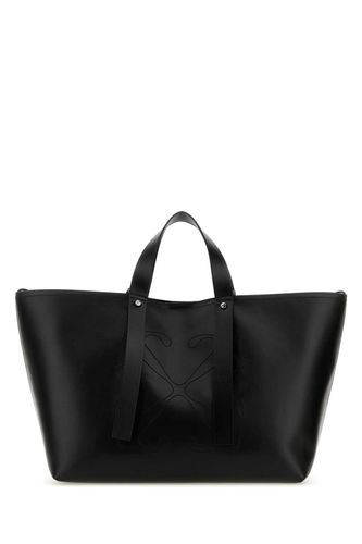 Black Leather Medium Day Off Shopping Bag - Off-White - Modalova