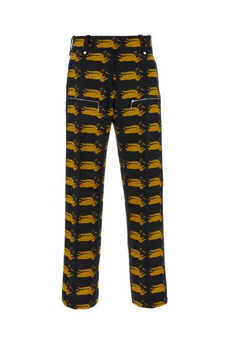 Burberry Printed Wool Pants - Burberry - Modalova