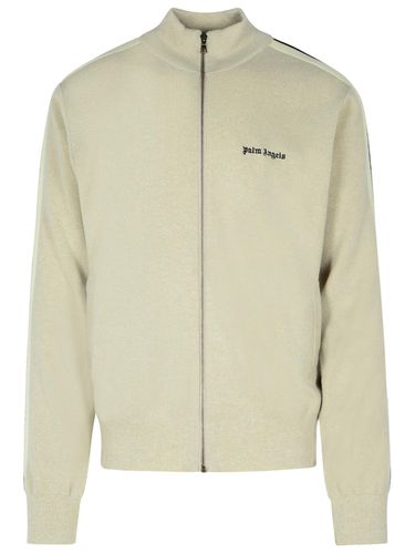 Track Grey Wool Blend Sweatshirt - Palm Angels - Modalova