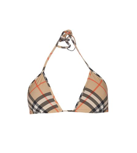 Check-pattern Halterneck Bikini Top - Burberry - Modalova