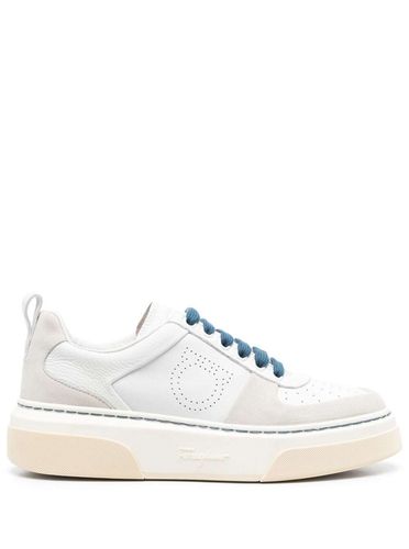 Cassina Low Top Sneakers In Suede Leather Woman - Ferragamo - Modalova