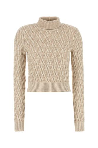 Embroidered Wool Blend Sweater - Fendi - Modalova