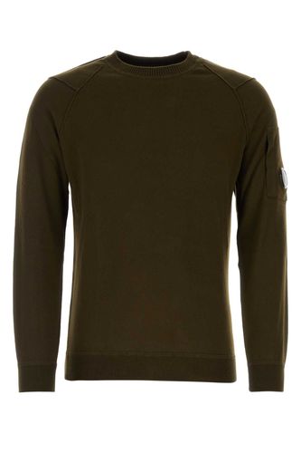 C. P. Company Dark Green Cotton Sweater - C.P. Company - Modalova