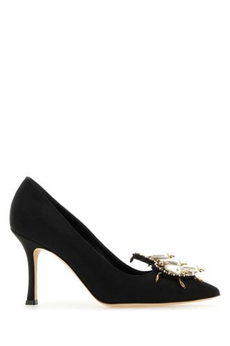 Black Fabric Orientalia Pumps - Manolo Blahnik - Modalova