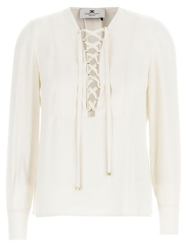 Elisabetta Franchi Lace-up Blouse - Elisabetta Franchi - Modalova