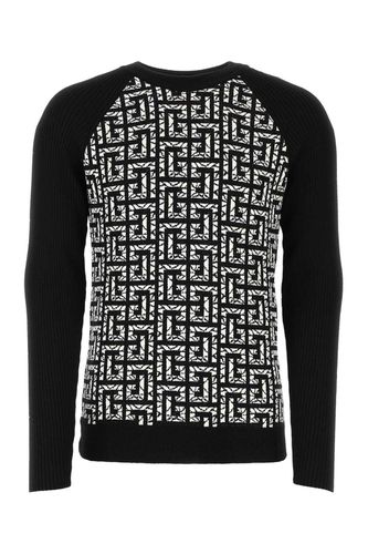 Balmain Marbled Monogram Jumper - Balmain - Modalova