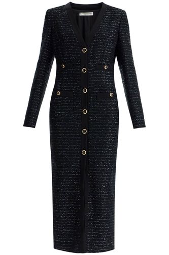 Midi Tweed Dress With Sequins - Alessandra Rich - Modalova