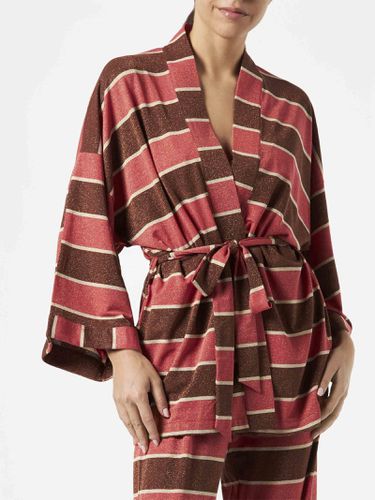 Striped Knitted Kimono Cardigan - MC2 Saint Barth - Modalova