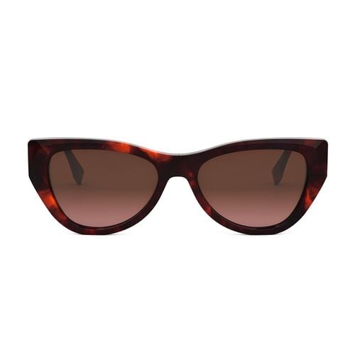 Fe40149i Ff Diamonds 54f Havana Rosso Sunglasses - Fendi Eyewear - Modalova