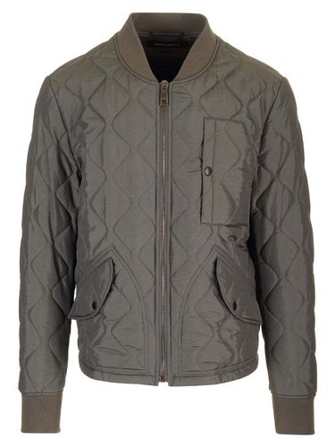 Quilted Fabric Bomber Jacket - Dolce & Gabbana - Modalova