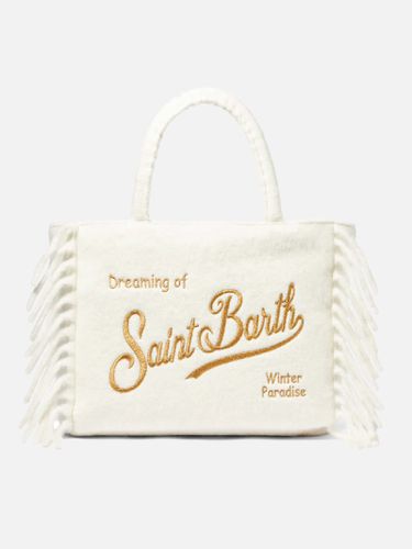 Vanity Blanket White Shoulder Bag With Fringes - MC2 Saint Barth - Modalova