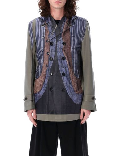 Overprinted Coat - Comme Des Garçons Homme Plus - Modalova