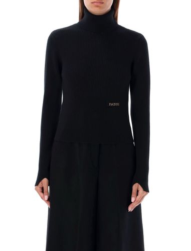 Patou High Neck Knit Patch Logo - Patou - Modalova