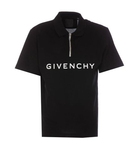 Logo Printed Collared Polo Shirt - Givenchy - Modalova