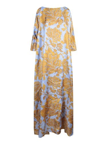 Muumuu Tangle Silk Dress In Sky And Gold - La DoubleJ - Modalova