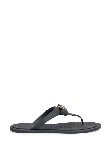 Versace Black Flats - Versace - Modalova