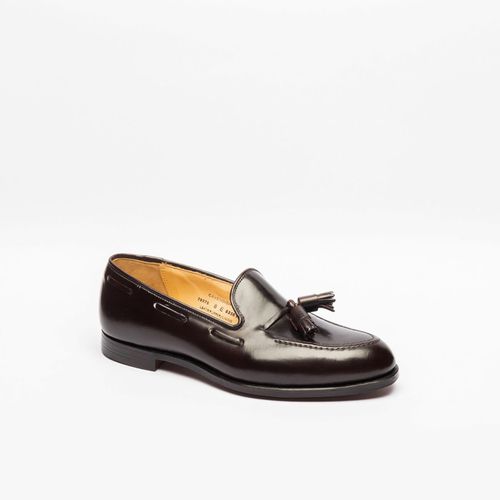 Burgundy Cordovan Tassel Loafer - Crockett & Jones - Modalova