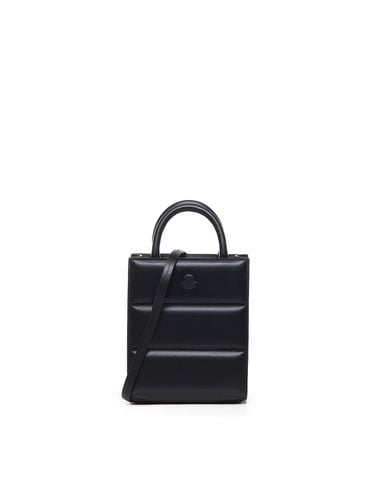 Leather Doudoune Mini Tote Bag - Moncler - Modalova