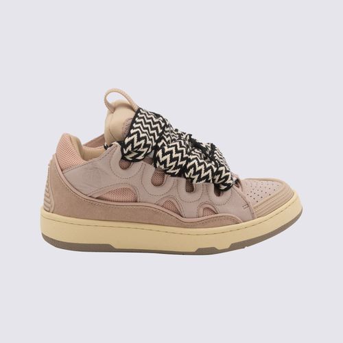 Lanvin Pink Leather Curb Sneakers - Lanvin - Modalova