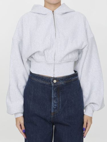 Cropped Hoodie In Cotton - Alexander Wang - Modalova