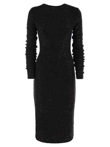 Crew-neck Dress With Micro Sequins - Fabiana Filippi - Modalova