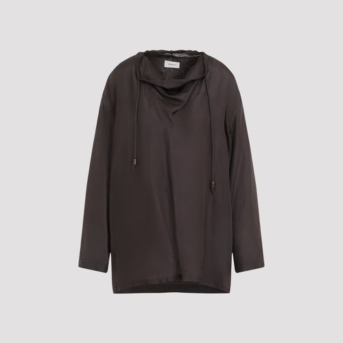 Lemaire Dark Brown Silk Blouse - Lemaire - Modalova