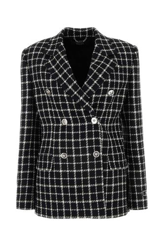 Versace Embroidered Tweed Blazer - Versace - Modalova