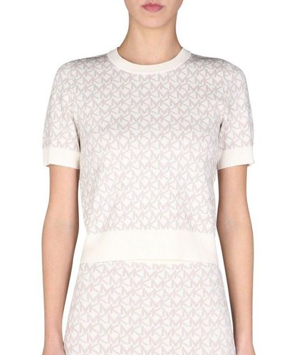 Jacquard Logo Printed Top - MICHAEL Michael Kors - Modalova