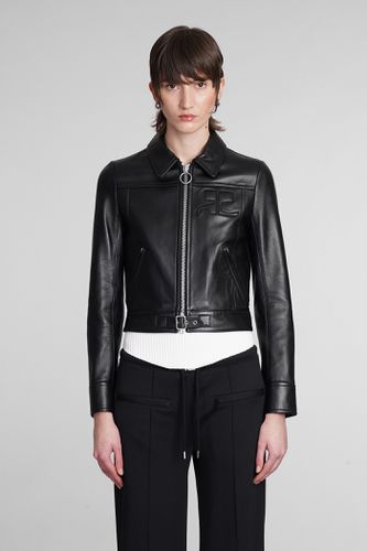 Leather Jacket In Leather - Courrèges - Modalova