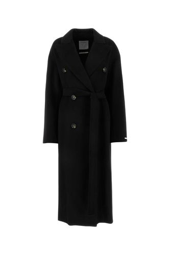 Black Wool Blend Draghi Coat - SportMax - Modalova