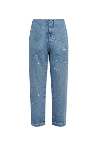 Jeans With Paint Splatters - MM6 Maison Margiela - Modalova