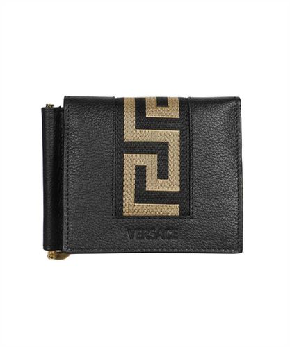 Versace Leather Flap-over Wallet - Versace - Modalova