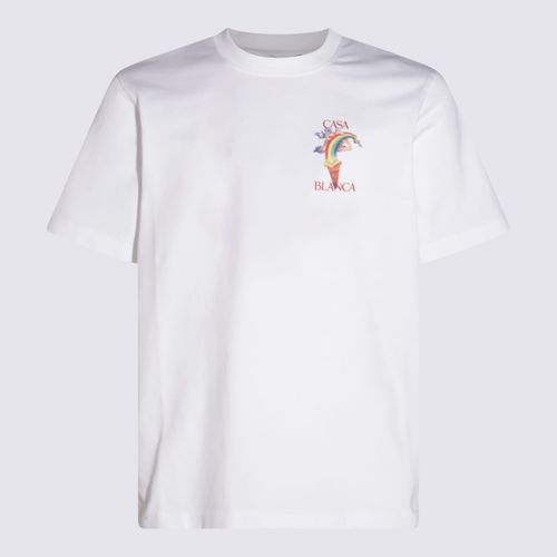 Casablanca White Cotton T-shirt - Casablanca - Modalova