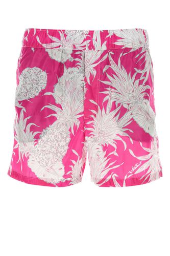 Printed Nylon Swimming Shorts - Valentino Garavani - Modalova