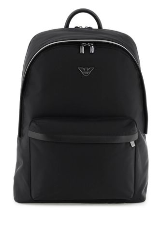 Emporio Armani Black Nylon Backpack - Emporio Armani - Modalova