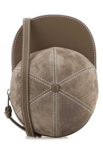 J. W. Anderson Dove Grey Suede Medium Cap Crossbody Bag - J.W. Anderson - Modalova