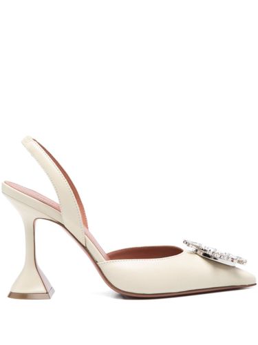 Begum Leather Slingback Pumps - Amina Muaddi - Modalova
